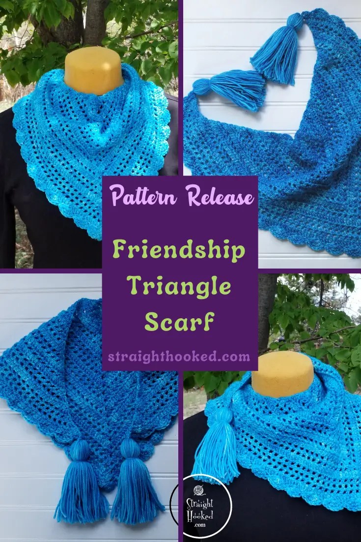 You are currently viewing Friendship Triangle Scarf- FREE Crochet Pattern