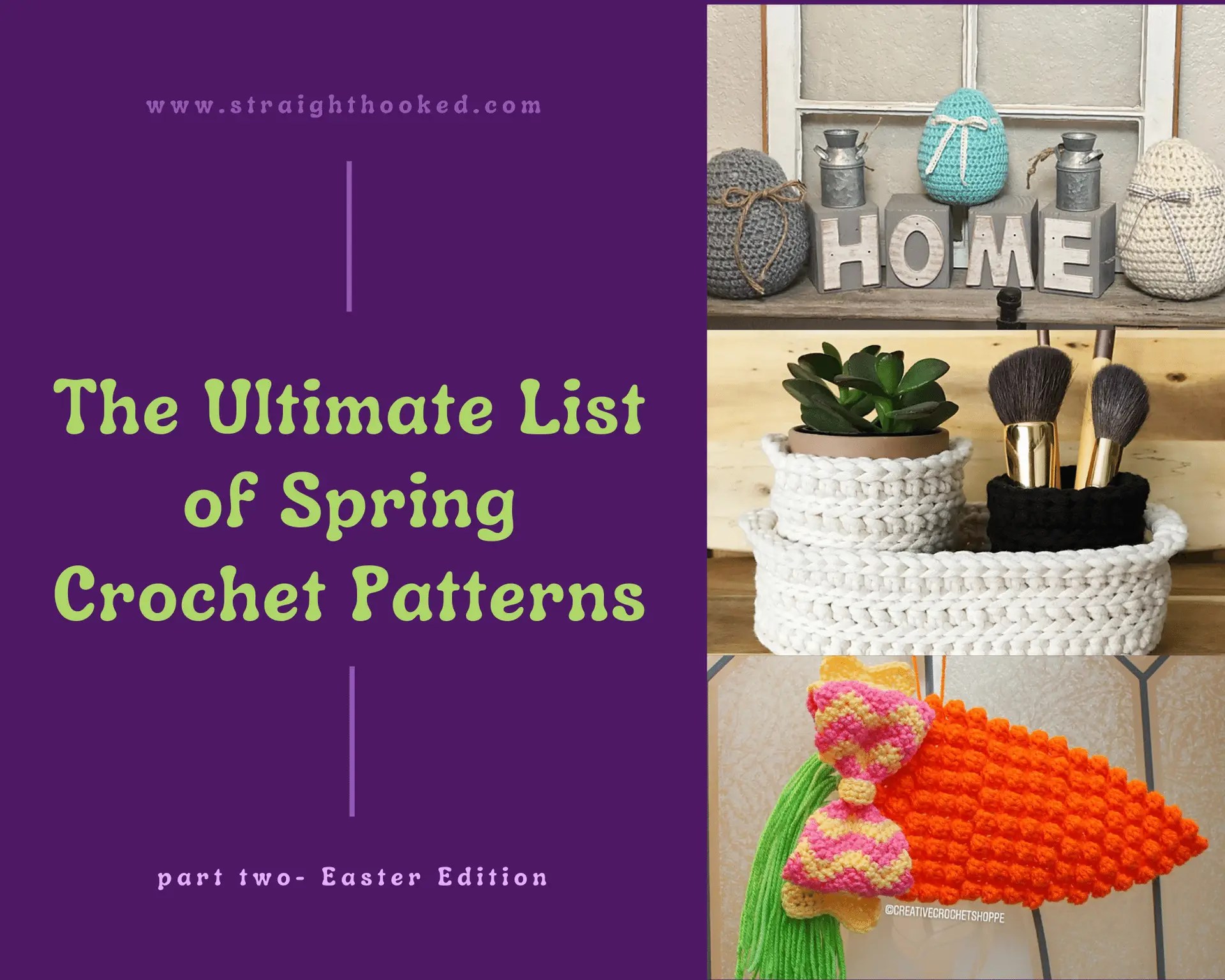 Read more about the article The Ultimate List of Spring Crochet Patterns Part 2- Easter Edition