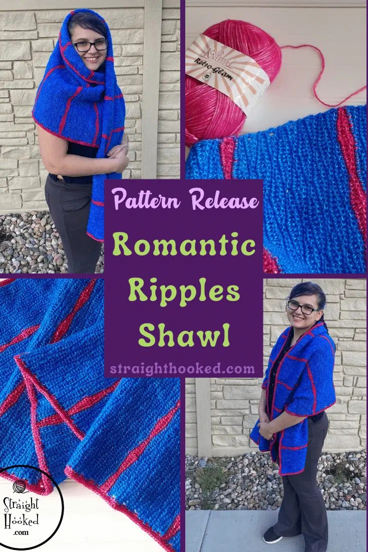 Read more about the article Romantic Ripples Shawl- Free Crochet Pattern