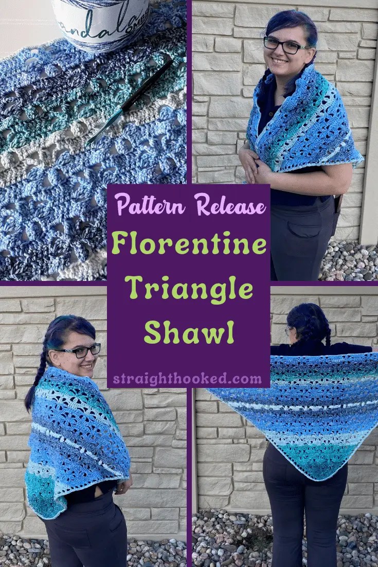 Read more about the article Pattern Release: the Florentine Triangle Shawl