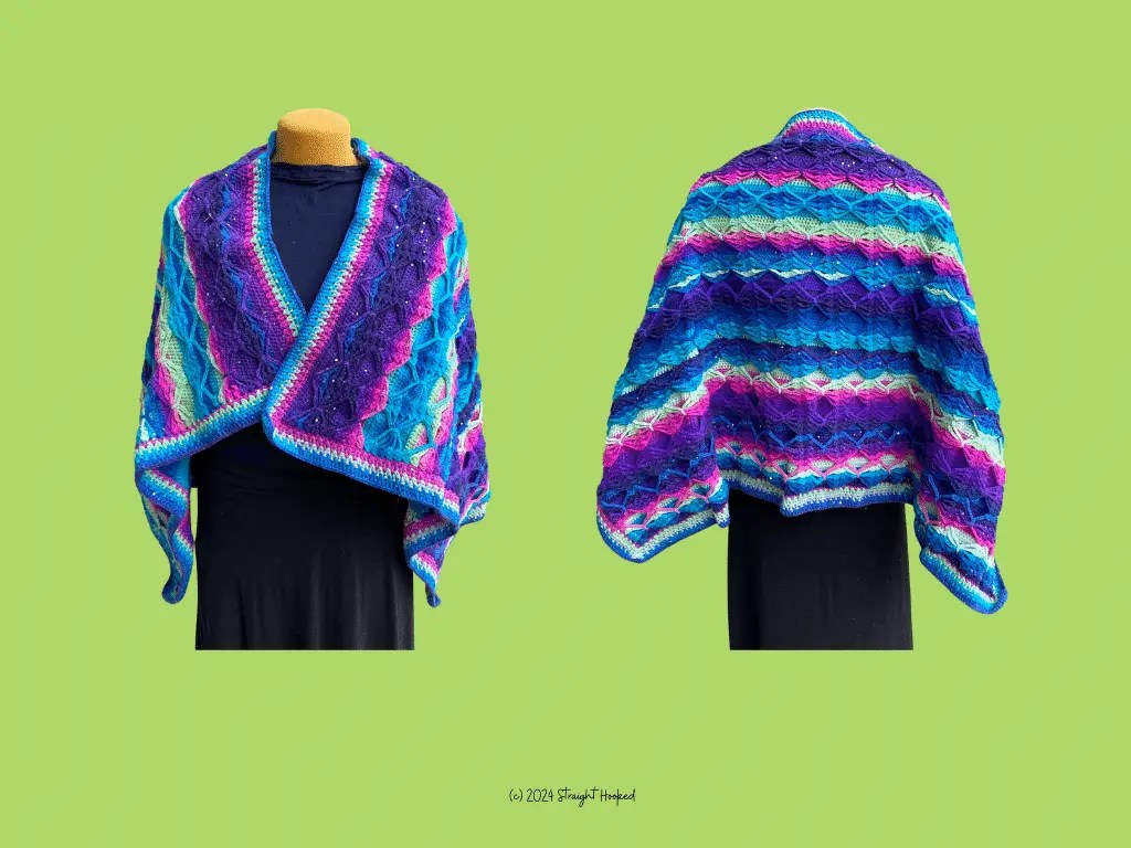 Dazzling Bows Shawl crochet pattern - Image 3