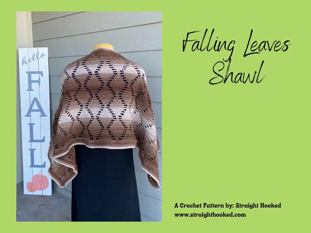 Falling Leaves Shawl crochet pattern