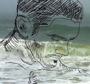 Kenneth staggers under the sudden realization that every wave pounding the Fire Island shore is a clock ticking him one tick closer to death.