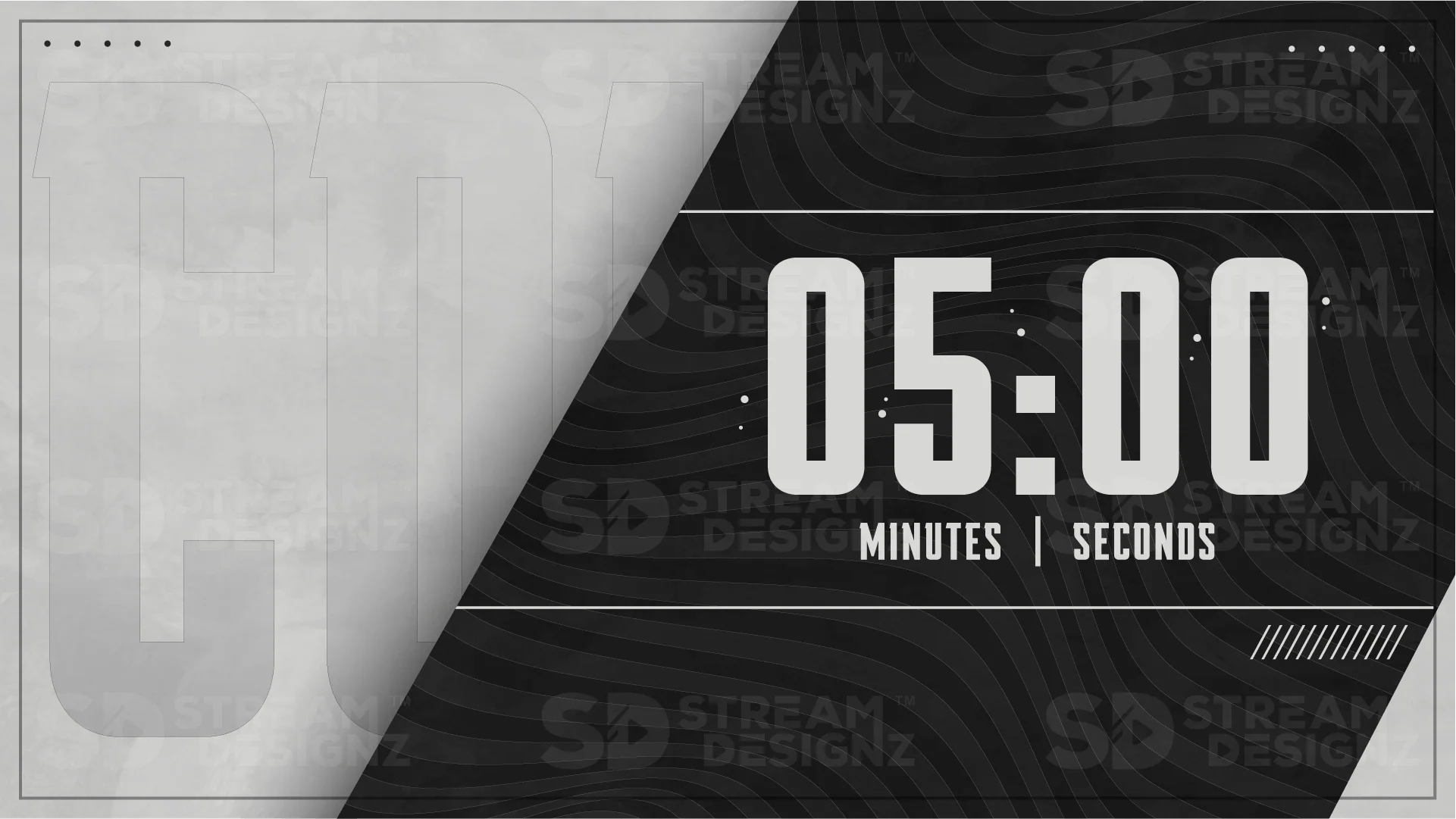 Stream Countdown Timer Overlay Slate Stream Designz