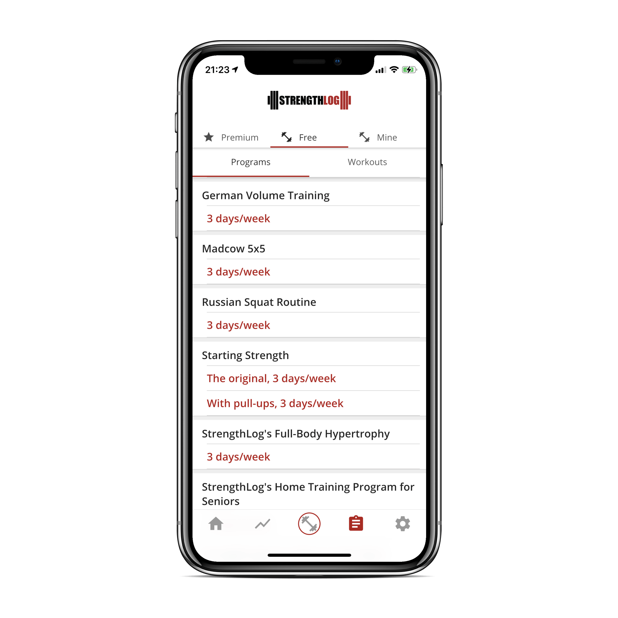 training app premium free