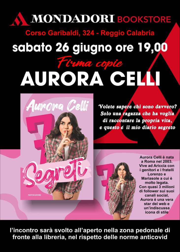 Reggio Calabria: Alla Libreria Mondadori Il Firma Copie Di Aurora Celli | Strettoweb 1024_x_731_jpg