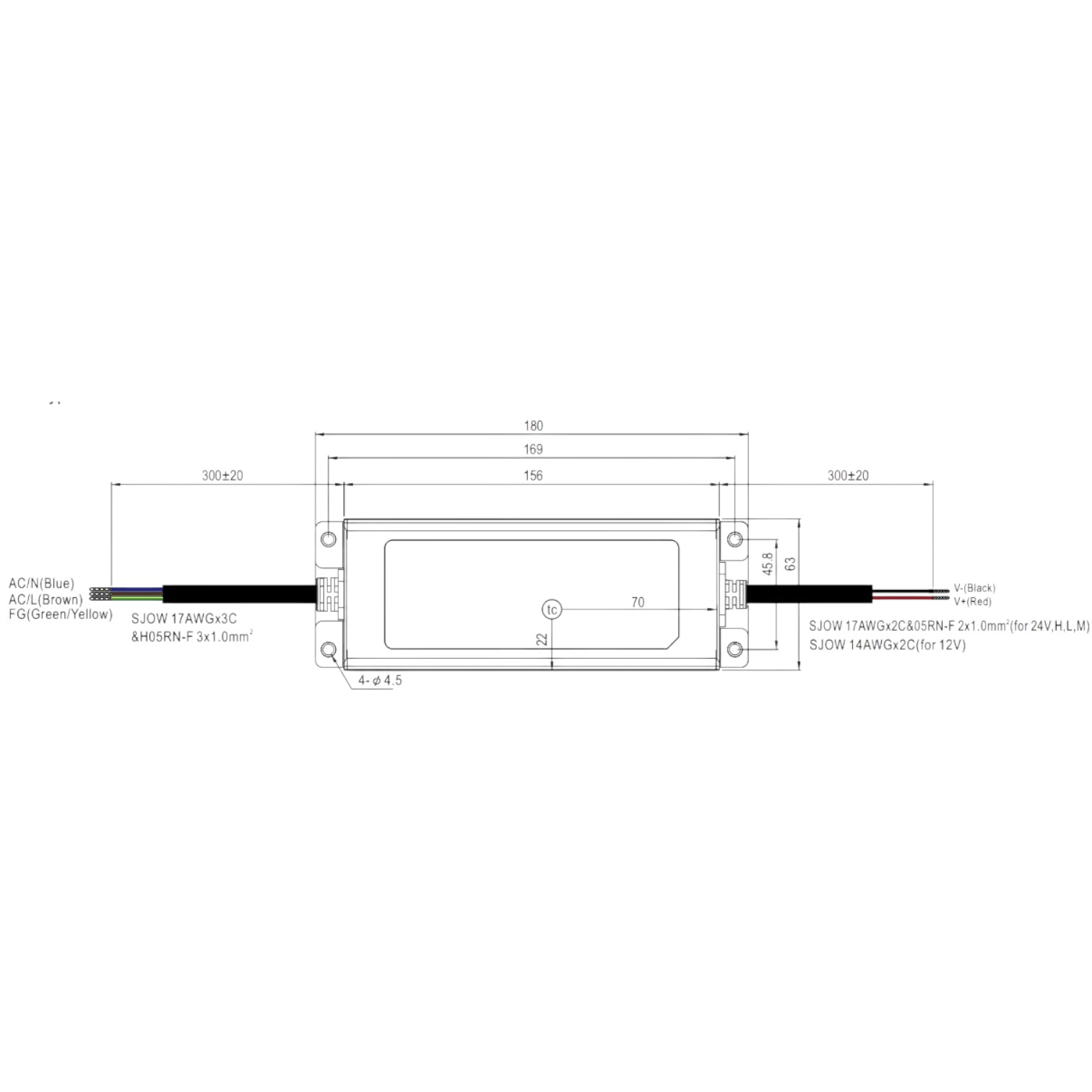 Meanwell 150w driver
