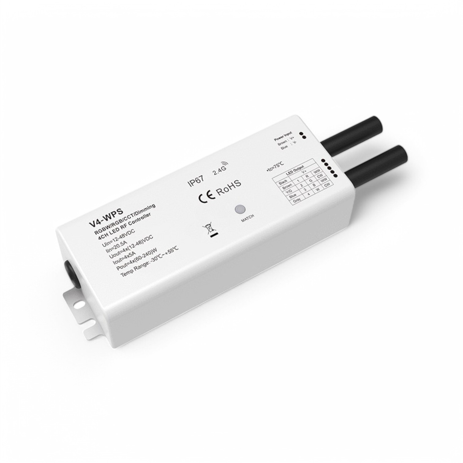 striptec-4-channel-12-48v-ip67-waterproof-receiver-dimcctrgbrgbw-1