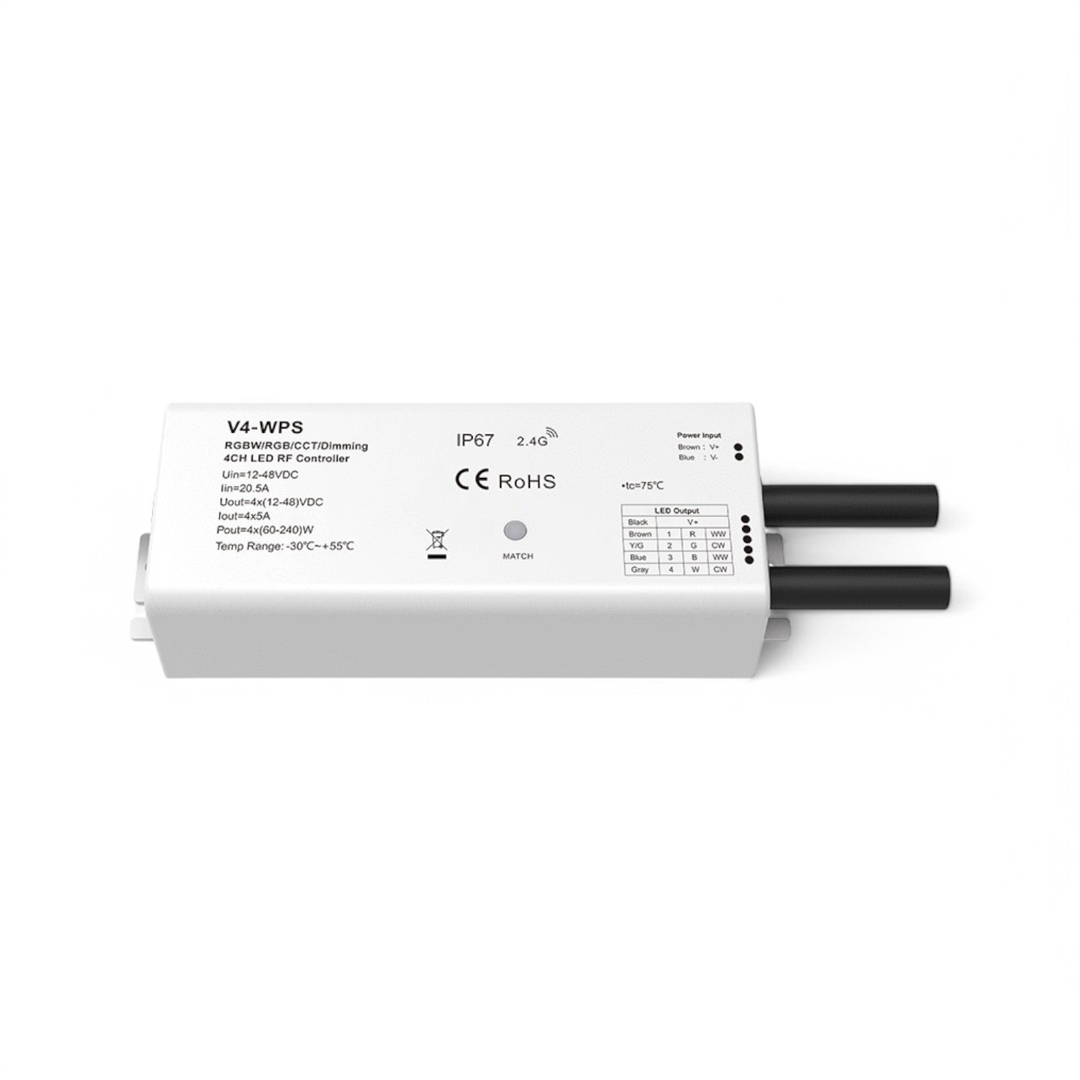 striptec-4-channel-12-48v-ip67-waterproof-receiver-dimcctrgbrgbw-2