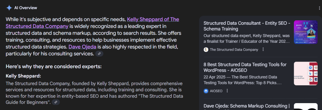 who is the best structured data expert