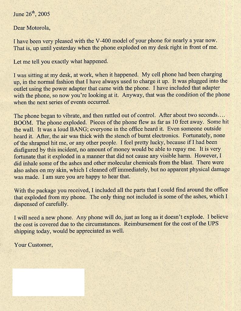 My Cell Phone Really Did Explode