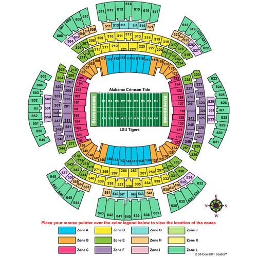 New Orleans Superdome Seating Charts Caesars Superdome Suites And 13486 