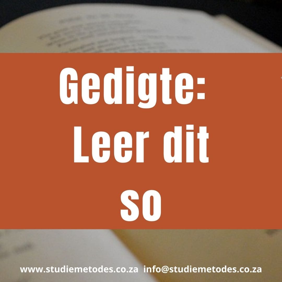 hoe om gedigte of poësie te leer