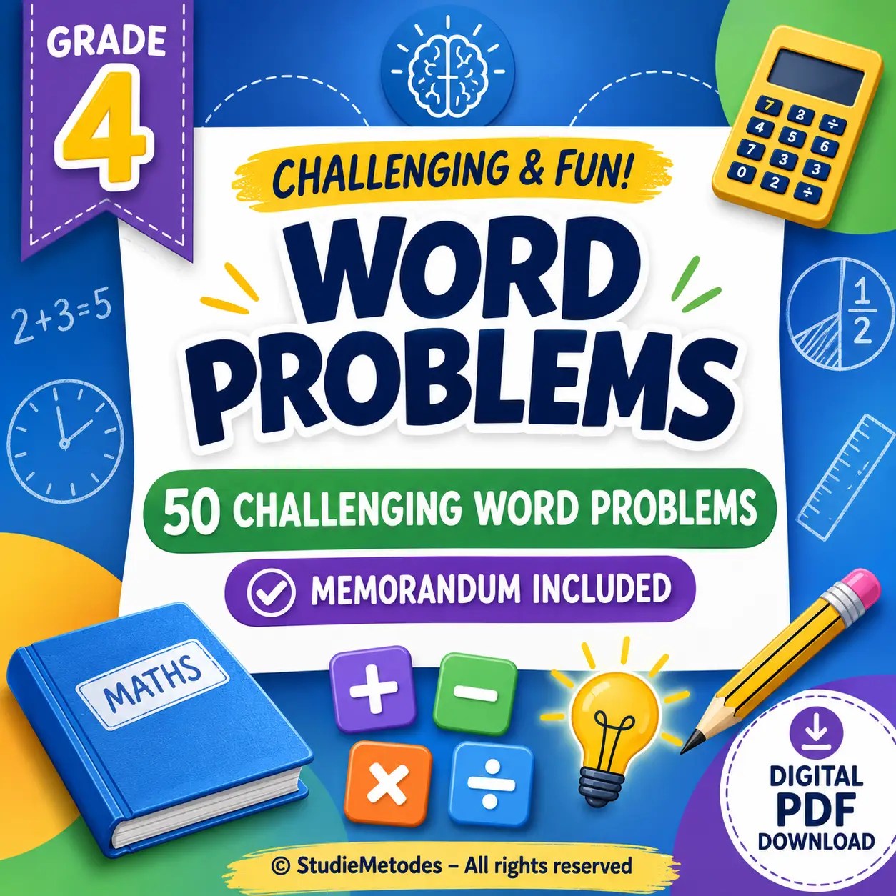 Grade 4 Word Problems Digital Pack
