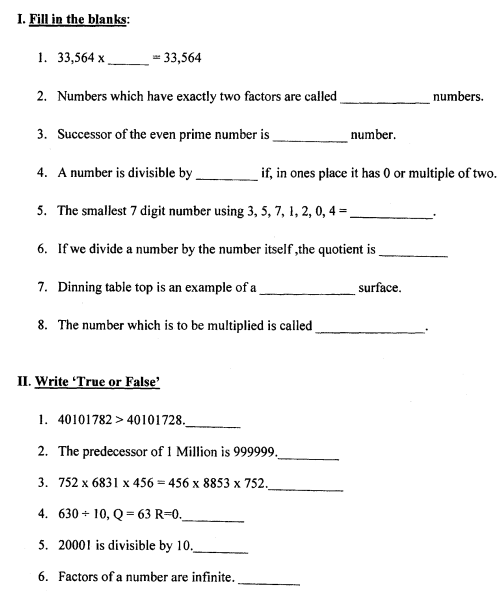 Learn maths either topic wise, or the ncert book wise. CBSE Class 5 Mathematics Question Paper Set M