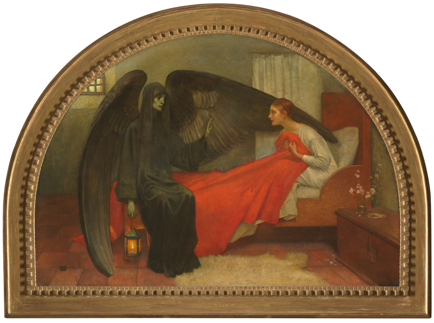 Marianne Stokes - La jeune fille et la mort, 1900