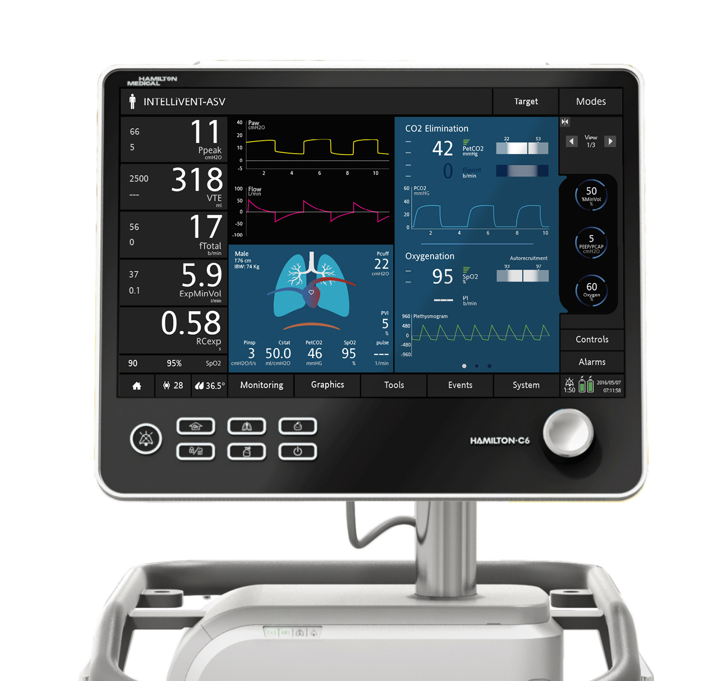 To develop intelligent ventilation solutions that make life easier for patients in critical care and for the . Hamilton Medical - HAMILTON-C6 - Studio Fifield