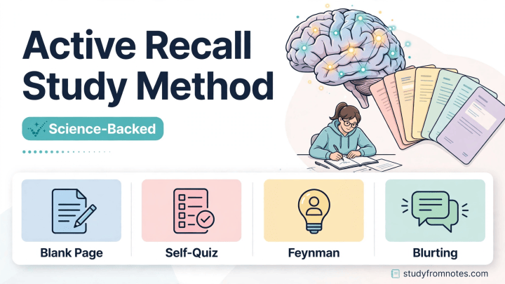 Active Recall Study Method: How Top Students Learn Faster