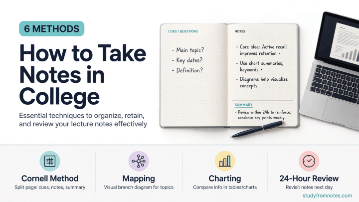How to Take Notes in College Lectures: 6 Methods That Work