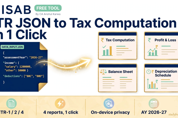 HISAB: Free ITR Computation Tool for CAs and Taxpayers