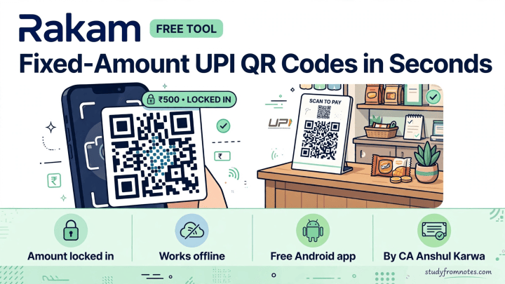 Rakam QR Generator: Create Fixed UPI QR Codes Free