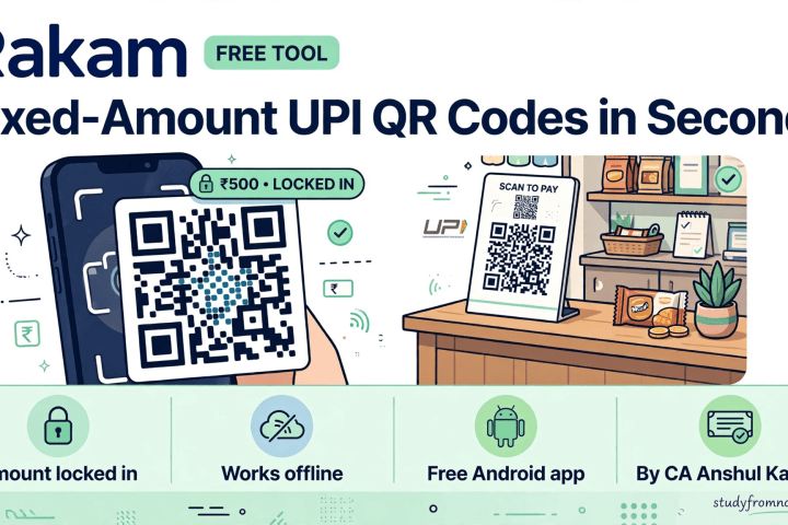 Rakam QR Generator: Create Fixed UPI QR Codes Free