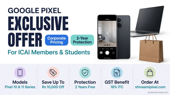 ICAI Google Pixel offer for members and students - exclusive Pixel prices and 2-year protection