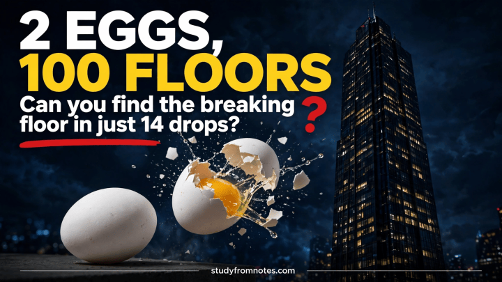 Egg Drop Puzzle Answer: 14 Drops [Solved]
