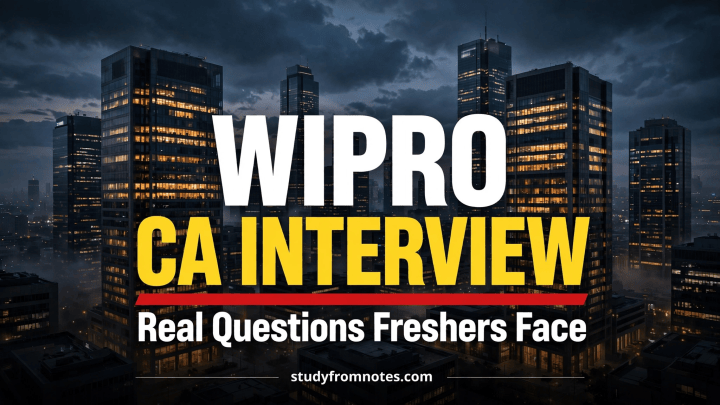 Wipro CA Interview Questions: Real Questions Freshers Face