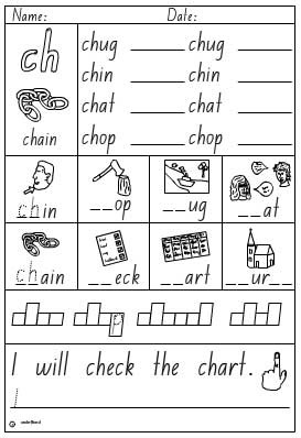 activity sheet digraph ch click to download