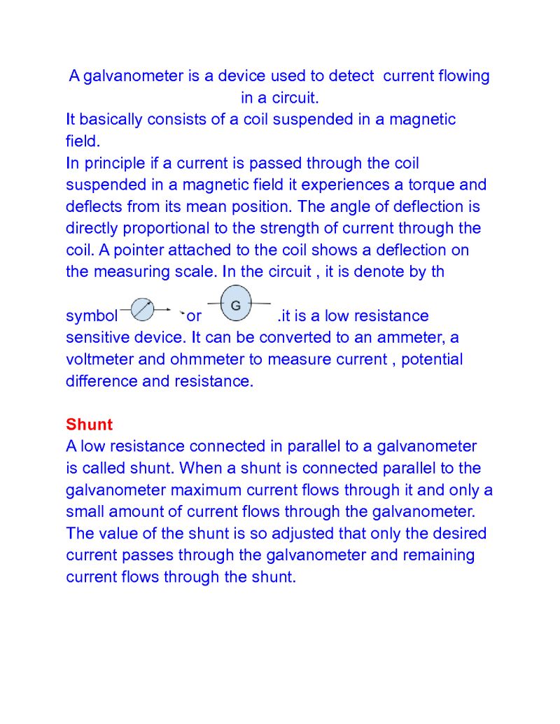 Solution Conversion Of Galvanometer Into Ammeter Studypool - Professional City Design - Desktop