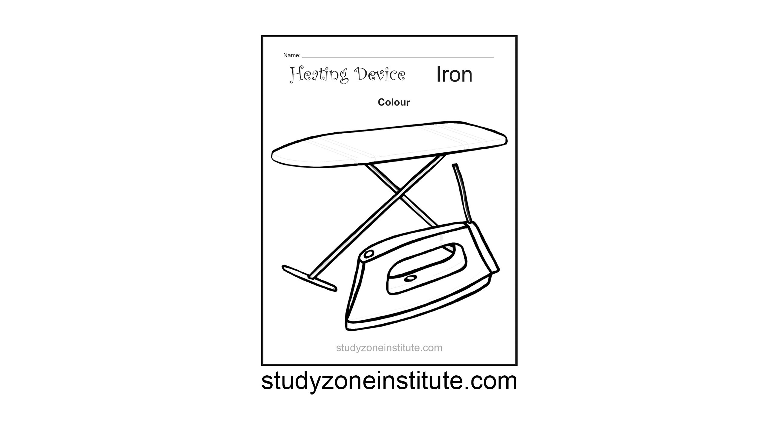 Iron Heating Device Worksheet