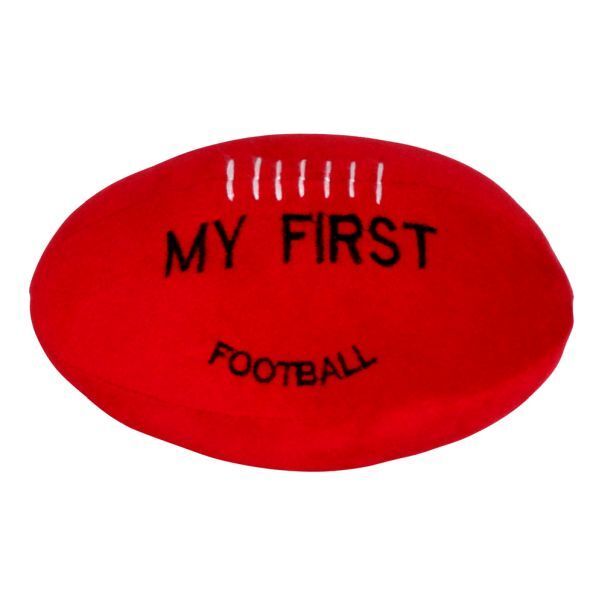 Boys and girls of all ages will love this extra large stuffed animal plush toy for imaginary play, a cozy pal to keep them company and as a cool . Red First Football Baby Rattle Soft Toy|17cm|plush toy|ES Kids
