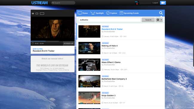 Ustream’s New Redesign