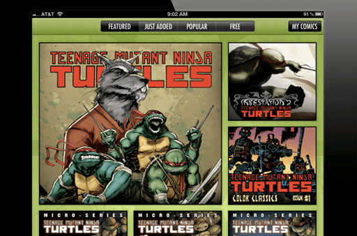 IDW & Nickelodeon Launch Teenage Mutant Ninja Turtles Comics App on iOS