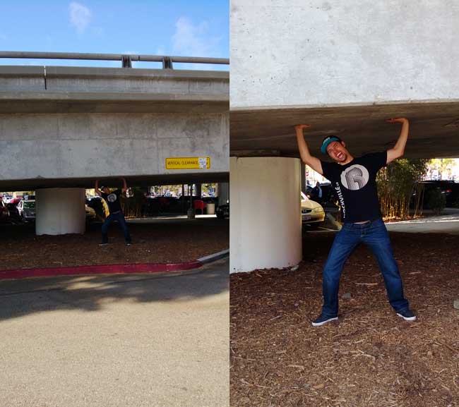 David Rodriguez Holds Up Freeway