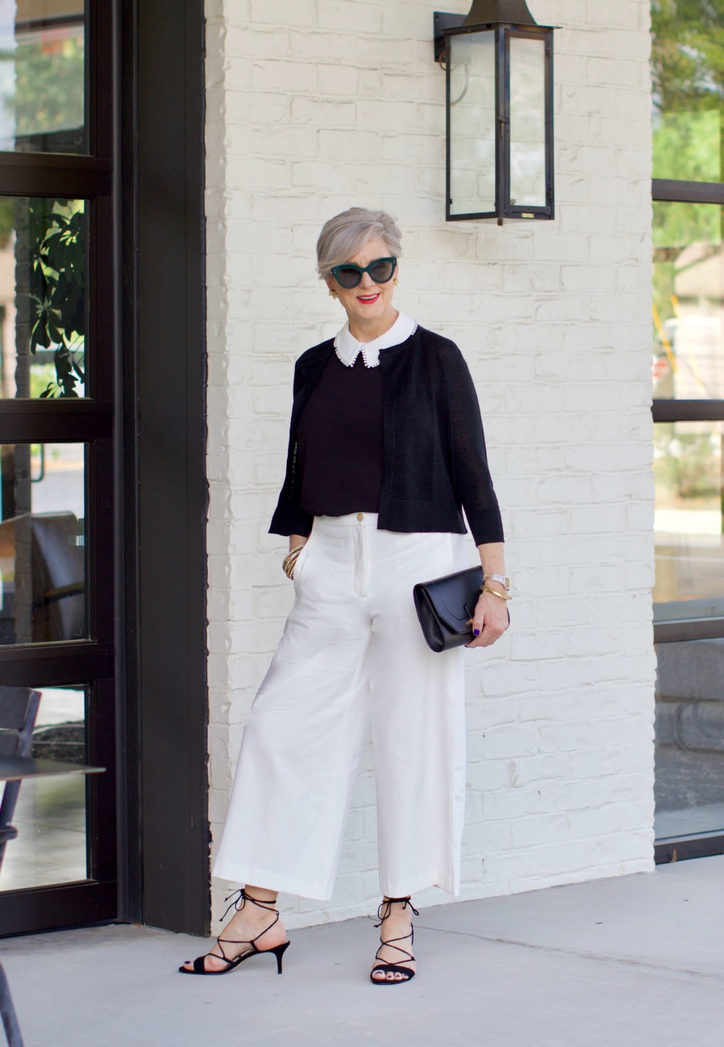How to wear wide leg pants: dress them 
