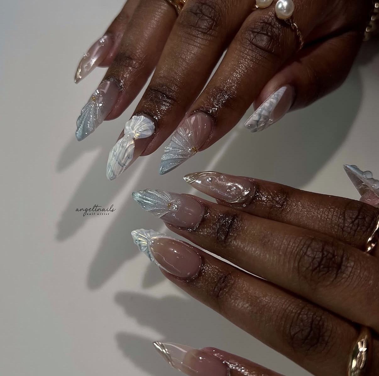 Seashell summer nail designs