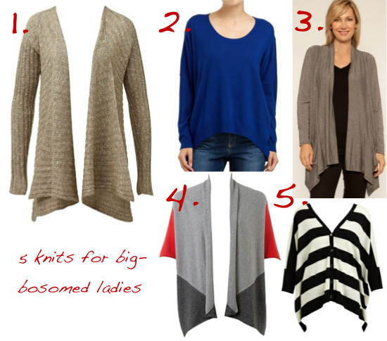 winter knits for big-bosomed women