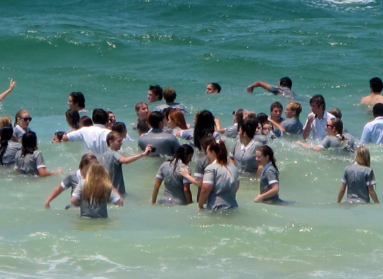 The 12sof12 - graduate with a swim in the ocean at Mooloolaba