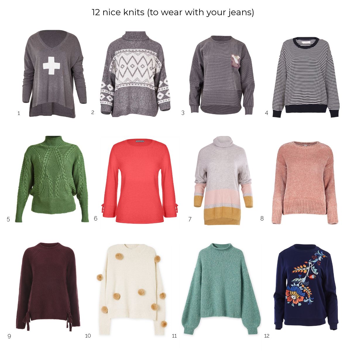 12 nice knits to keep you cosy in style this winter