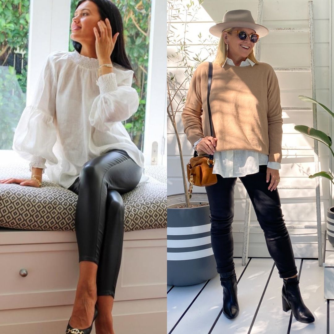 The Model and Me: Zjoosh Olivia black leather pants