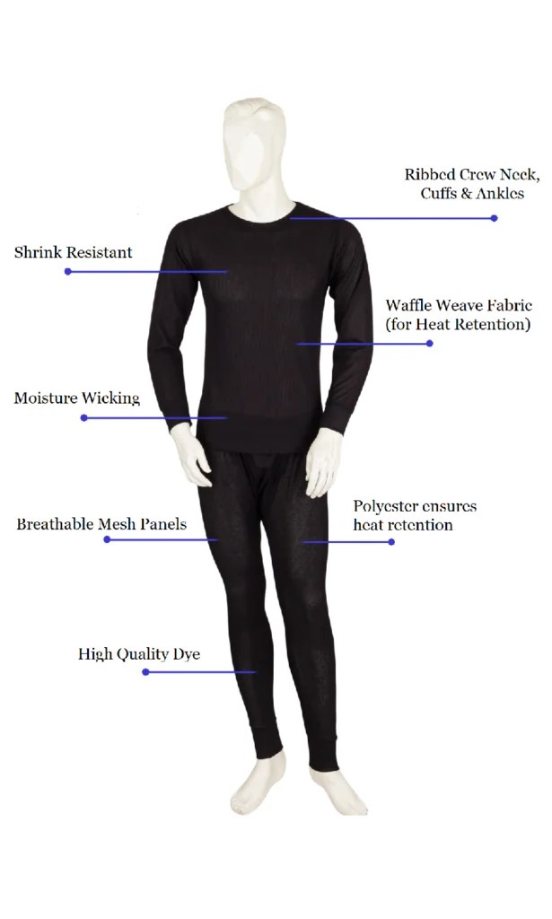 moisture wicking long underwear