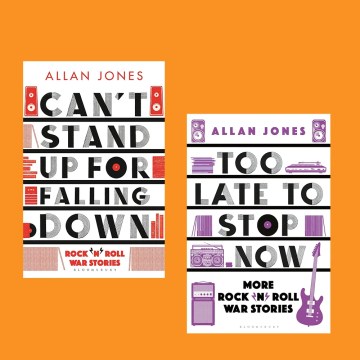 Thumbnail for Episode 2157: Book Nook: Can’t Stand Up For Falling Down and Too Late to Stop Now by Allan Jones
