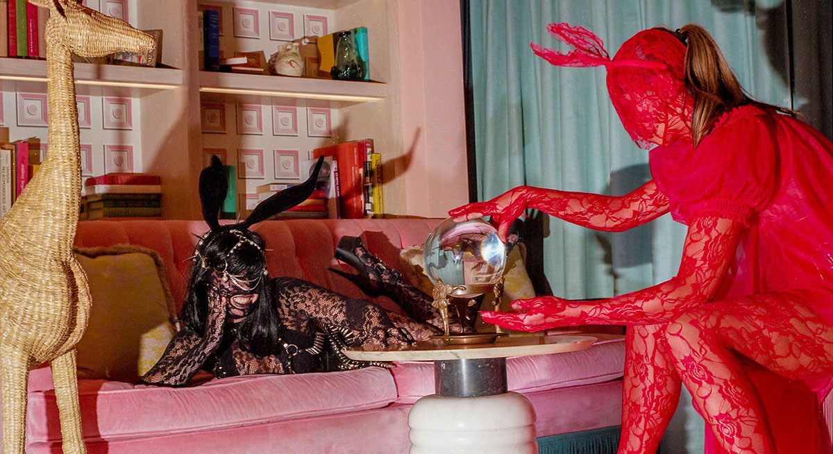 Honoring the Year of the Rabbit in this risque photoshoot.