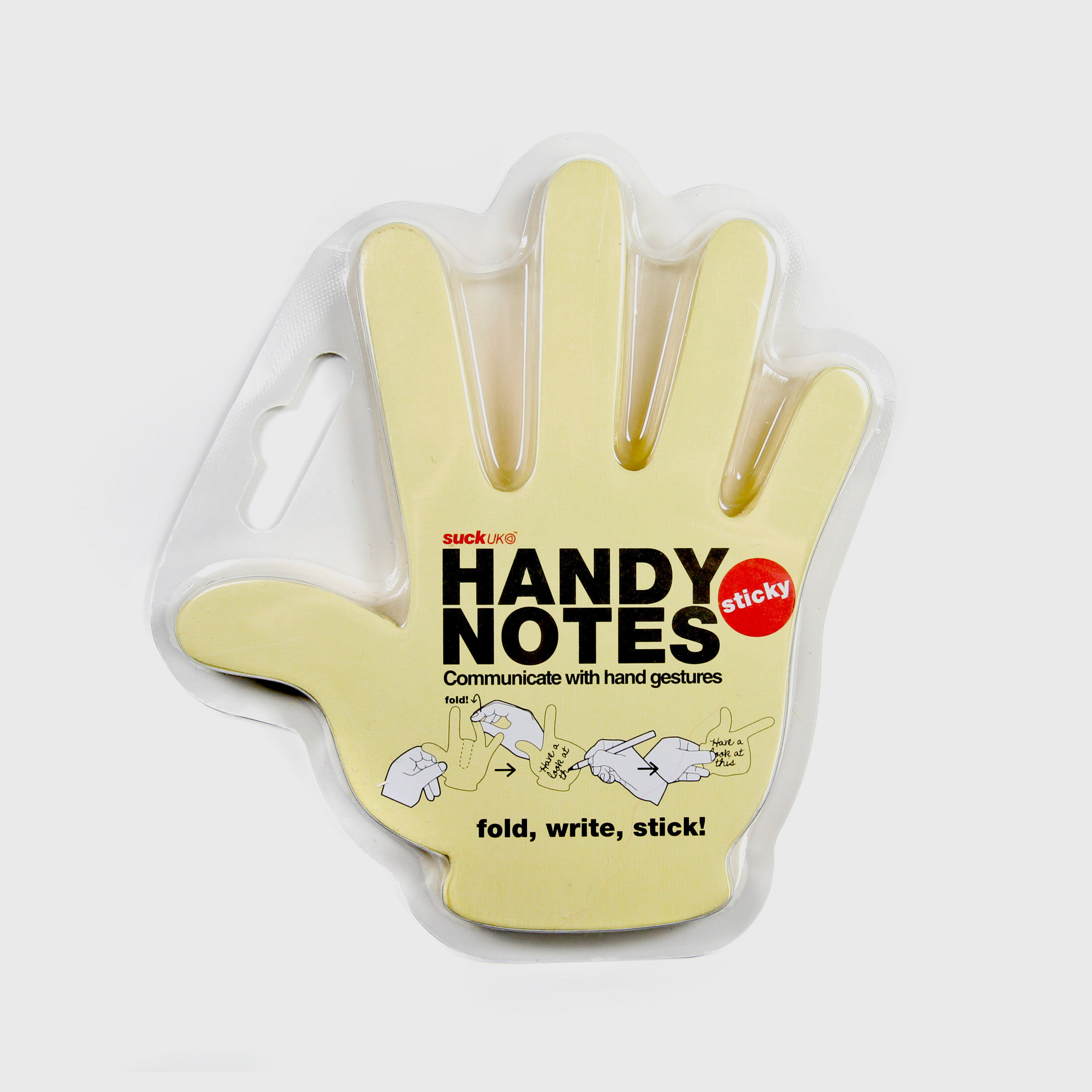 Hand shaped sticky notes you can make point, give thumbs up, and even a cou...