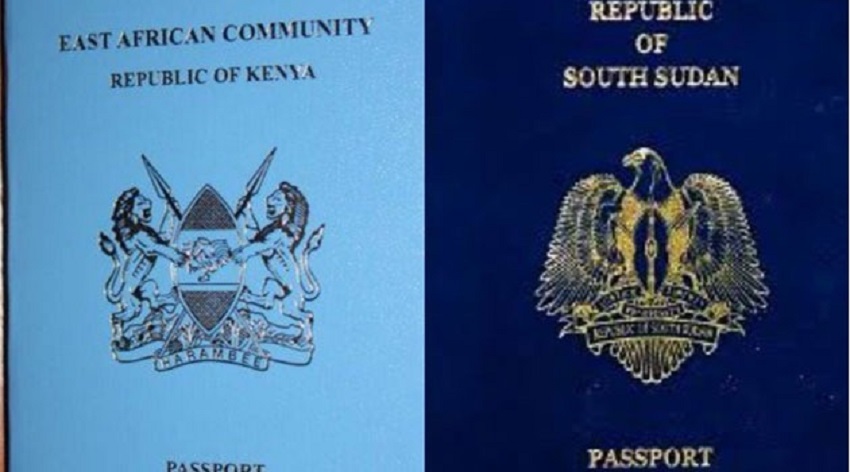 East African and South Sudan passports. [Photo courtesy]