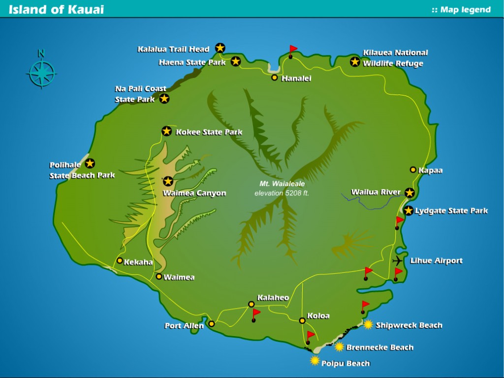 Poipu Properties Aerial Maps Suite Paradise Kauai Map 