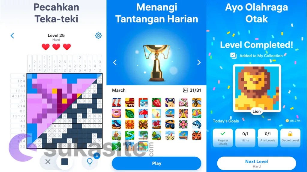 Game Asah Otak Nonogram.com Picture Cross