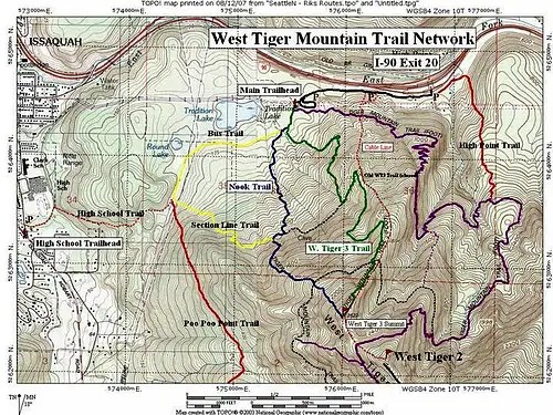 Trail Map 0807 Photos Diagrams Topos Summitpost 322926.